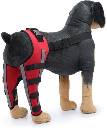 Knee Brace for Dogs ACL with Reflective Strips Knee Dislocation Arthritis Keeps The Joint Warm and Stable Extra Support Reduces Pain and Inflammation (XS) - Buy Online on GoSupps.com