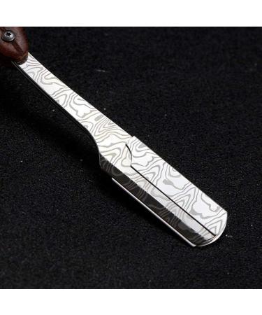 Stainless Steel Straight Razor with Spider Grain Handle | Men's Wet Shaving Tools for a Perfect Shave - Buy Online on GoSupps.com