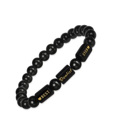 EGHTvmok Dentist Gifts for Men Dentist Appreciation Gifts Graduation Male Dental Assistant Week Gift Dental Hygienist Hygiene for Women Thank You Christmas Thanksgiving Mens Jewelry Beaded Bracelets