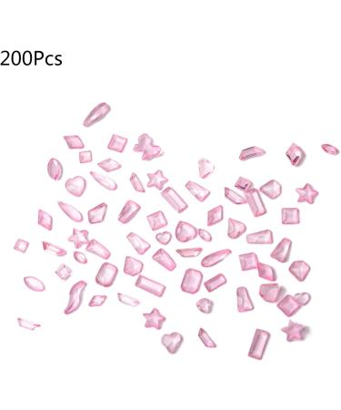 FEIlei 200Pcs Flat Bottom Resin Nail Art Decorations Rhinestone Manicure Nail Charms - Buy Online on GoSupps.com