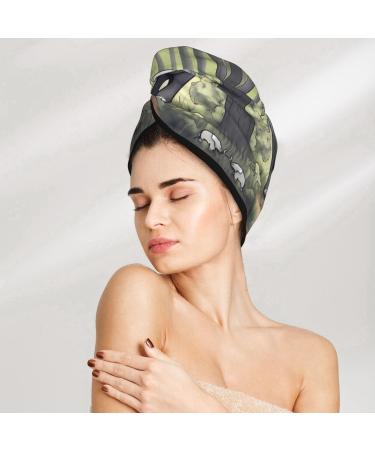Buy Soft Super Absorbent Walking Elephant Hair Cap for Girls | Quick Dry Elastic Wrap for Long Thick Hair - Buy Online on GoSupps.com