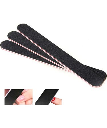 LEAQU Manicure Nail File Double-Sided Matte Black Sand Red Heart Manicure Pedicure Tool Emery Board Wear-Resistant Large Area 10pcs - Buy Online on GoSupps.com
