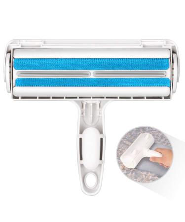 Pet Hair Remover Roller - YOUTHINK Lint Roller Remover Brush Tool for Removing Dog&Cat Hair from Furniture Carpets Bedding Sofa Clothing and More(Blue-White)