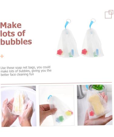 Baluue 2pcs Foaming Net Soap Foam Face Clean Face Wash Bath Foaming or White - Buy Online on GoSupps.com