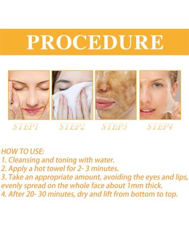 HADAVAKA Honey TearOff Mask Pore Cleansing RipOff Mask Skin Rejuvenation And Brightening Deeply Cleans Moisturizing For Pore Tightening Nourish and Renew for All Skin Type 1PC - Buy Online on GoSupps.com