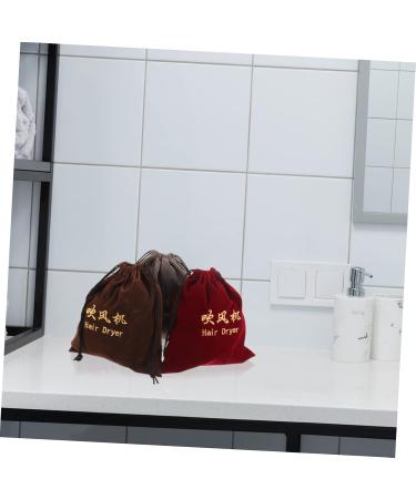 Gogogmee 3 Pcs Hair Dryer Storage Bag Drawstring Storage Bag Portable Hair Dryer Bag Blow Dryer Bag Fabric - Buy Online on GoSupps.com