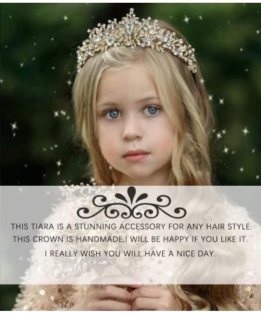 Silver Crystal Tiara Crown - Girls & Women's Rhinestone Birthday Headband for Parties - Buy Online on GoSupps.com