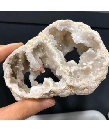 Natural Crystal Rough Natural White Agate Geode Double-Sided Cutting Quartz Crystal Cluster Minerals Crystal Home Decoration (Size : 2pcs) ZJGIDTEM (Size : 1pc) - Buy Online on GoSupps.com