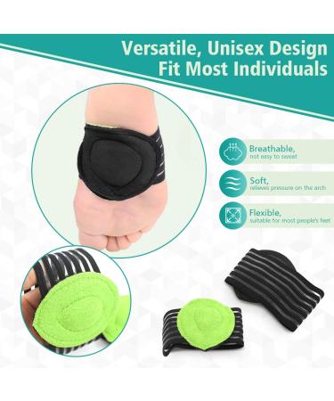 Compression Arch Support Sleeves for Plantar Fasciitis Relief - Orthotic Brace for Fallen Arches - 1 Pair - Buy Online on GoSupps.com