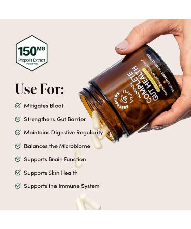 Beekeeper's Naturals B.Biome 3-in-1 Prebiotic Probiotic & Postbiotic Supplement | Gut & Digestive Health | Dairy/Gluten-Free Vegan Capsules - 60ct - Buy Online on GoSupps.com