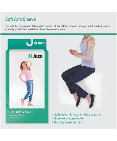 Juzo Soft 2001 Armsleeve for Women - 20-30mmhg Compression with Silicone Top Band | International Shipping - Buy Online on GoSupps.com