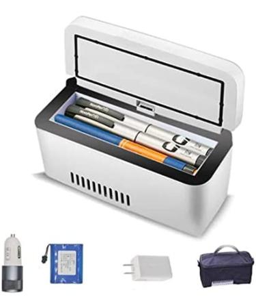 Medication Fridge Insulin Cooler Medicine Fridge And Insulin Cooler For Car Travel Home - Portable Auto Cooling Case B- B 1battery B 1battery