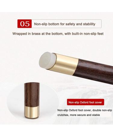 Wooden Walking Stick Solid Cane Wood Crutches Chicken Wings Wooden Elderly Crutches Wooden Crutches Elderly Canes - Buy Online on GoSupps.com