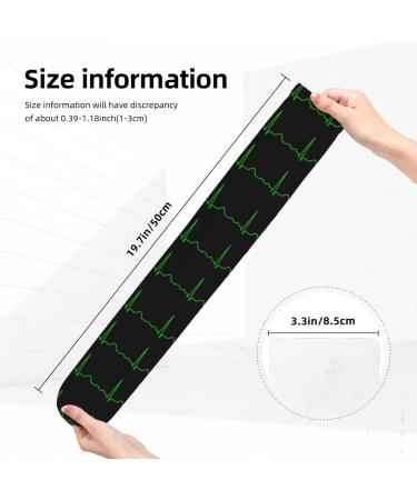 EKG Lines Heartbeat Compression Socks 15-20 mmHg for Men & Women | Best Support for Running & Cycling | Improve Circulation - Buy Online on GoSupps.com