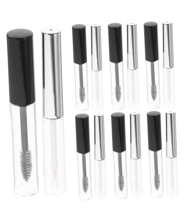 FOYTOKI Set of 2 Mascara Bottles 20 Refillable 10ml Lip Gloss Tubes Leak-Proof Containers for Cream