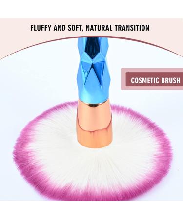 GreenLife Makeup Brushes set 20 pcs Unicorn eye Makeup Brush kit Premium Synthetic Face Eyes Eyeliner Foundation Brush Blending Eyeshadow Blush Concealer Cosmetic Brushes Powder Cream Brush - Blue - Buy Online on GoSupps.com