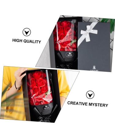 minkissy 2 Boxes Rose Bouquet Box Decorative Rose Soap Luxury for Women Bath Soaps Remembrance Shower Soap Roses Plastic Woman Tub - Buy Online on GoSupps.com