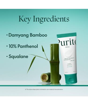 PURITO Panthenol Cream Glow Skin Skin Barrier Repair for All Skin Types Daily Face Moisturizer Vegan & Cruelty-Free Korean Skin Care Glass skin 3.38fl.oz / 100ml - Buy Online on GoSupps.com