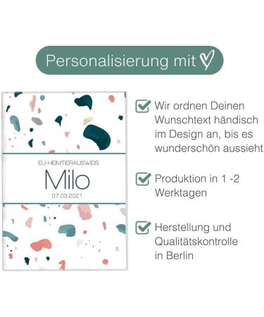 Personalized Wilhelm Fell Case for EU Pet ID Card | Custom Name & DOB Gifts for Pet Owners | Protective Cover for Milo - Buy Online on GoSupps.com