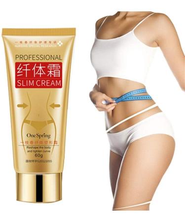 Professional Body Massage Cream - Natural Cellulite Slimming & Firming Cream for Waist Belly & Buttocks - Fast Fat Burning Formula for Men & Women (60ml) - Buy Online on GoSupps.com