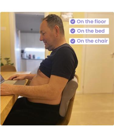 Vevazen Low Back Pillow Vevazen Acupressure Back Mat Sciatizen Pillow Pillow Set for Neck Muscle Relaxation Stress Relief(Black) - Buy Online on GoSupps.com