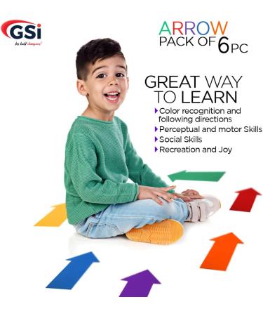 GSI Spot Markers for Kids Education and Classroom Activities - Non-Toxic, Non-Slip Arrow Markers - Buy Online on GoSupps.com