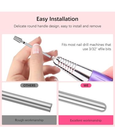 Rolybag Tapered Barrel Cuticle Nail Drill Bits - Coarse Diamond Drill Bits for Electric Cuticle Removal | Professional Manicure Tools 3/32” - Buy Online on GoSupps.com