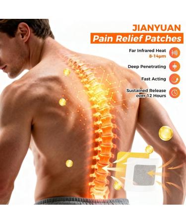 Far-Infrared Pain Relief Patches - 12 Hours Soothing Heat Patches for Back Deep Penetrating Portable Herbal Patch for Shoulder Knee Muscle & Joint 10 Count 10 Patches - Buy Online on GoSupps.com