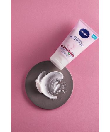 NIVEA Nourishing wash cream with almond oil (150 ml) thorough facial cleansing for dry and sensitive skin especially mild and thorough cleansing cream - Buy Online on GoSupps.com