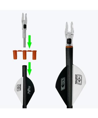 DEEPOWER X Lighted Nocks for Arrows .204/.233/.244/.246 - 4 Pack with ON/Off Switch and H S GT Bushings - Blue - Buy Online on GoSupps.com
