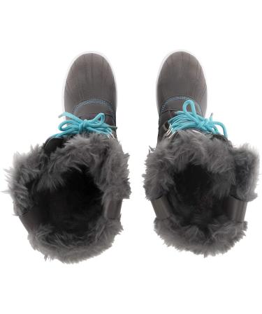 Polar Women's Nylon Tall Winter Snow Boot, Size 6, Gray/Blue - Waterproof & Insulated - Buy Online on GoSupps.com