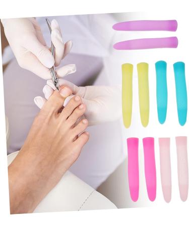 FRCOLOR 5 Pairs Cuticle Nipper Handle Sleeve Trimmer Handle Protection Cover Silicone Handle Manicure Protective Sleeve Cover Cuticle Trimmer Nipper Cover Silica Gel Protective Cover Nail - Buy Online on GoSupps.com