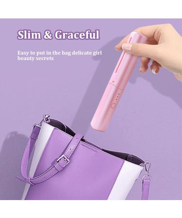 Cordless Hair Straightener Brush - Portable USB Rechargeable Hot Comb for Women Mini & Lightweight with 3 Adjustable Temperatures | Buy Online Internationally - Buy Online on GoSupps.com