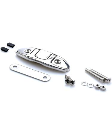 Mxeol 4-1/2 Folding Boat Cleat - Stainless Steel Dock Cleat, Silver - 1 Pack - Buy Online on GoSupps.com