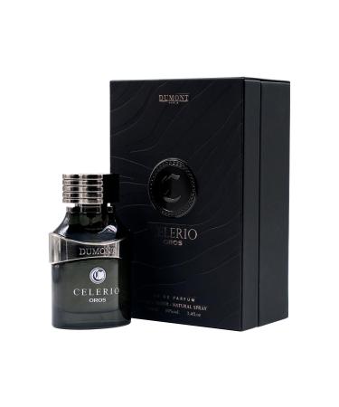 DUMONT Celerio Oros Eau De Perfume Men - Fragrance Of Lemon & Fresh Fruits - Celerio Perfum Unisex Suitable for Men & Women - Long Lasting Cologne Mist & Body Spray 3.4oz (Black 80% vol)