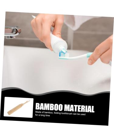 Portable Folding Toothbrush - Soft Bristles Travel-Friendly Wooden Handle - Ideal for Adults | International Shipping Available - Buy Online on GoSupps.com