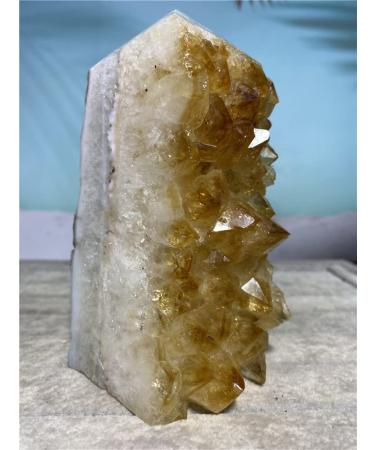 Amethyst Rough Stone Tower Natural Citrine Amethyst Raw Quartz Purple Crystal Cluster Stones Specimen Home Decoration Crafts Gift Full of Texture