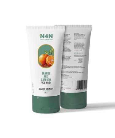 N4N Orange and Ginger Lily Face Wash Natural Ingredients Paraben-Free Sulfate-Free All Skin Types Hydrating Cleanser 100ml Cream Form - Buy Online on GoSupps.com