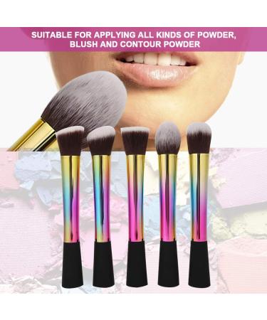 Tyenaza 5Pcs Portable Makeup Brush Set | Face Blush Powder Brushes for Women | Beauty Tools for Flawless Makeup - Buy Online on GoSupps.com