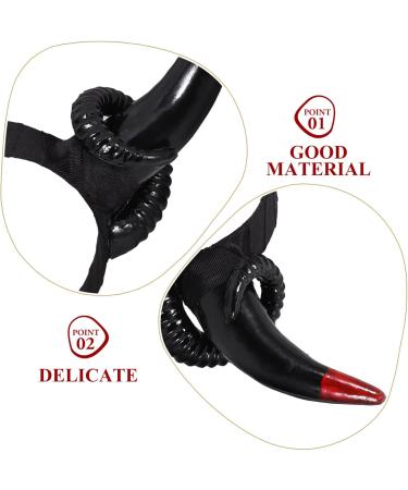 Cabilock Sheep Horns Headband Gothic Sheep Horn Hairbands Devil Horn Headband Animal Cartoon Show Headdress Photo Props for Fancy Dress Cosplay Costume - Buy Online on GoSupps.com