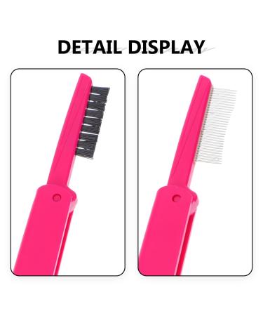 Buy Solustre Eyelash Comb & Eyebrow Brush - Foldable Double Head Mascara Separator Tool for Perfect Eyelash Care - Buy Online on GoSupps.com