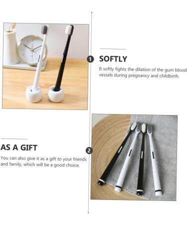 4-Pack Wangan Hair Toothbrushes with Dental Floss | Disposable Toothbrush for Family Hygiene | Weekly Oral Care Tool - Buy Online on GoSupps.com