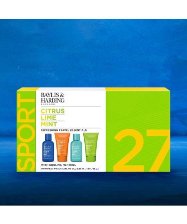 Baylis & Harding Citrus Lime & Mint Men's Travel Gift Set - Vegan Friendly (1 Pack) - Buy Online on GoSupps.com