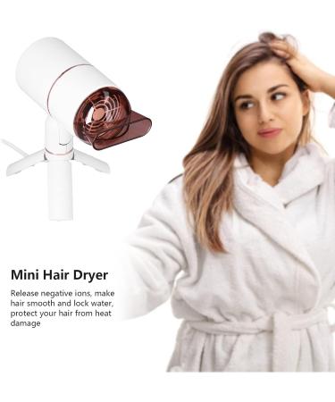 Compact Ionic Hair Dryer - Quick Dry Low Consumption Lightweight for Travel(White) - Buy Online on GoSupps.com