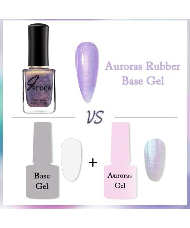 Purple Nail Varnish Chrome Nail Polish Glitter Aurora Gel Nail Varnish Quick Dry Soak Off Nail Art Manicure Pedicure For Professional Drying No UV Needed For Women Party 8ml - Buy Online on GoSupps.com