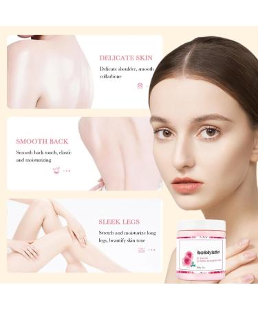 Rose Body Butter for Women - Body Butter for Dry Skin - Natural Moisturiser - Rose Body Moisturiser for Hydrating Nourishing Firming - Skin Care Rose Butter Moisturiser - Softens and Smooths Skin - Buy Online on GoSupps.com