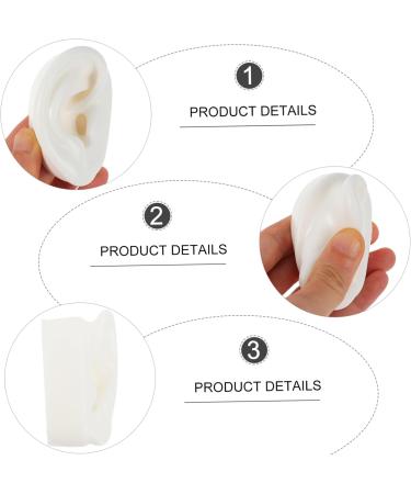 3 Pairs Artificial Ear Models for Studs | Silicone Fake Ears for Display & Ear Mold - Buy Online on GoSupps.com