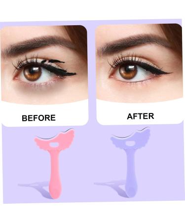 Eyeliner Stencils Soft Silicone Eyeshadow Stencil Eyeliner Applicator Tool with Tail Scoop Multifunctional Eyeliner Tool Mascara Shield Eyeshadow Applicators for Beginners 2Pcs - Buy Online on GoSupps.com