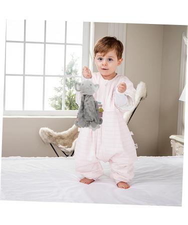 Healvian Baby Bunny Plush Teething Toy Blanket - Grey 34x32cm - Buy Online on GoSupps.com