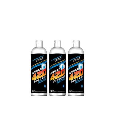 Soak-N-Rinse by Formula 420 | Glass Cleaner | Cleaner Pack | Safe on Glass, Metal, Ceramic, and Pyrex | Cleaner - Assorted Sizes (16 oz - 3 Pack)